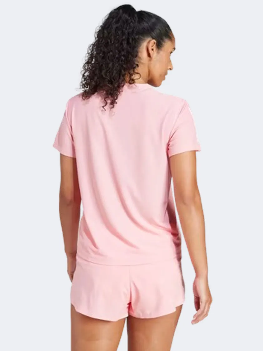 Adidas Own The Run Women Running T-Shirt Semi Pink Spark