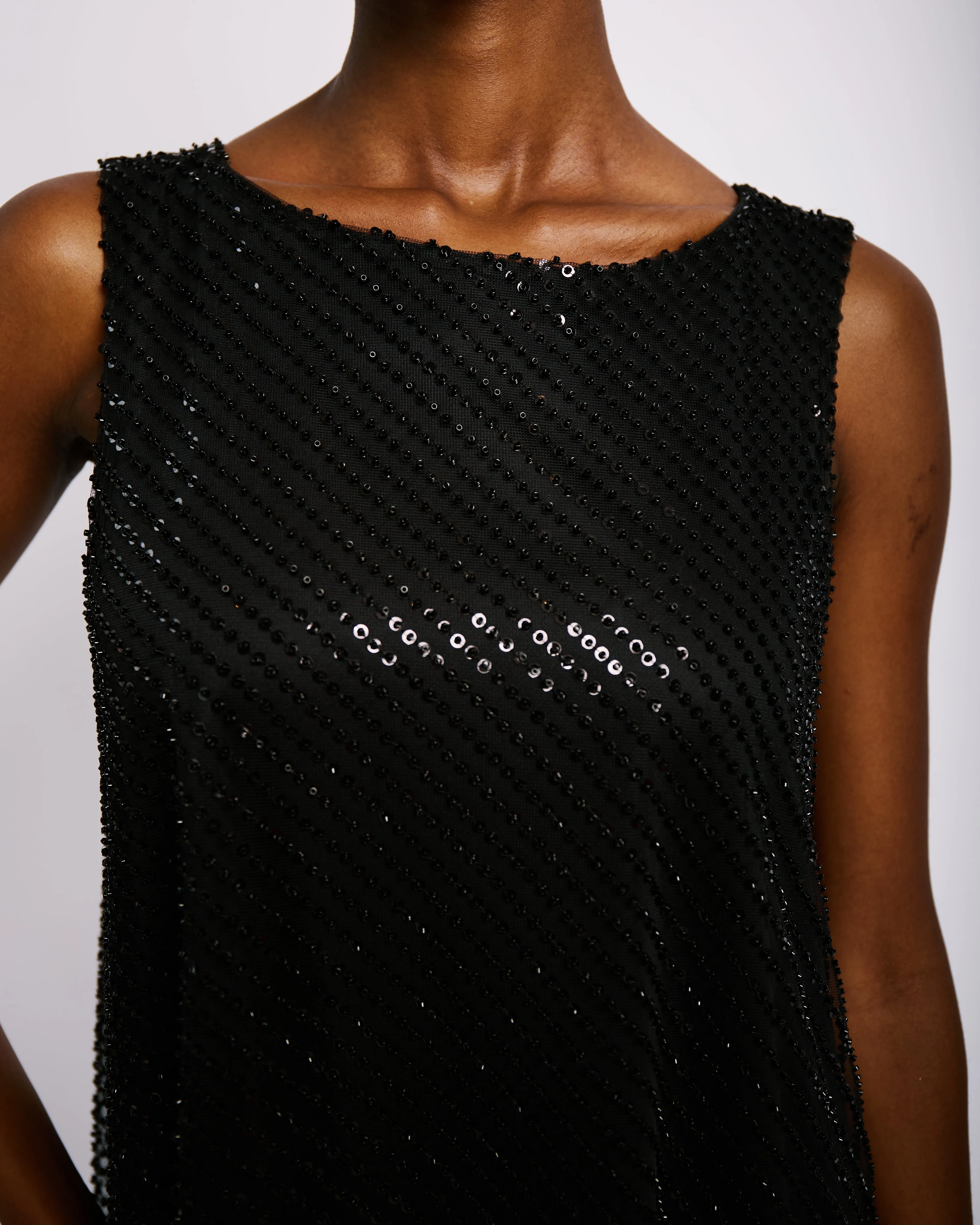 Bias Sequin Swing dress