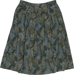 Blue Patterned Skirt | ThriftTale