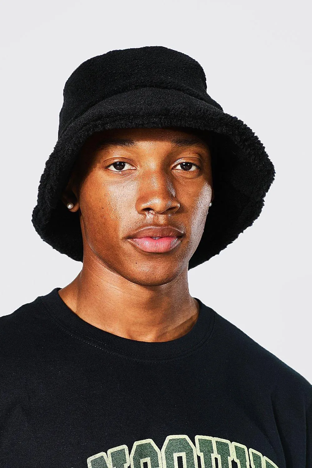 Borg Bucket Hat | boohooMAN UK