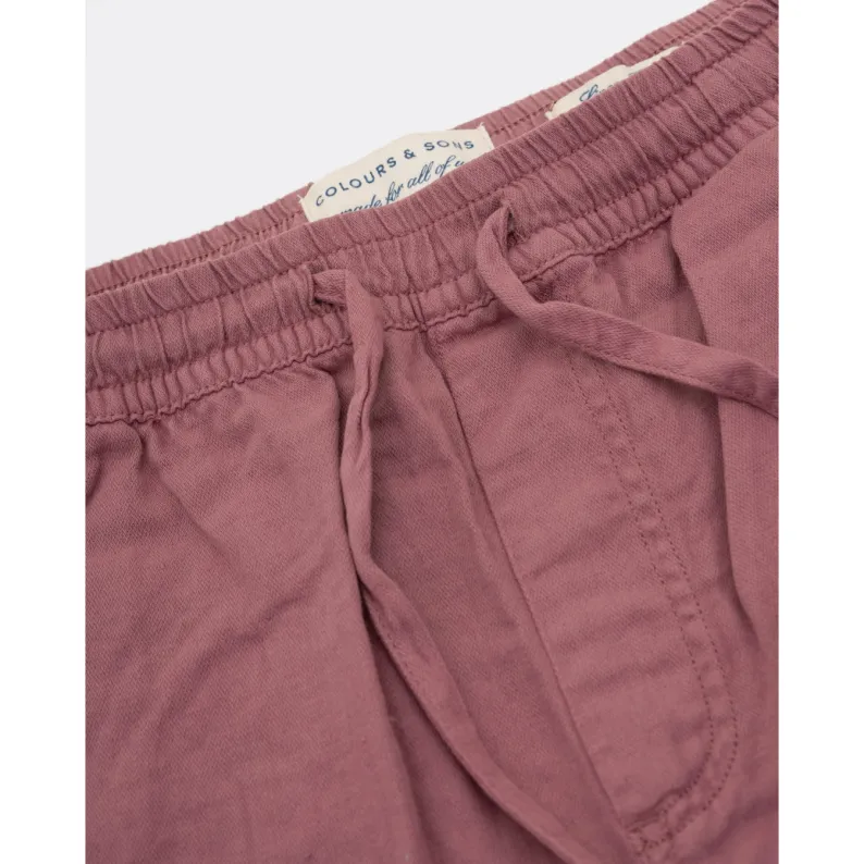 Colours And Sons Linen Blend Shorts 9223-980 - Plum