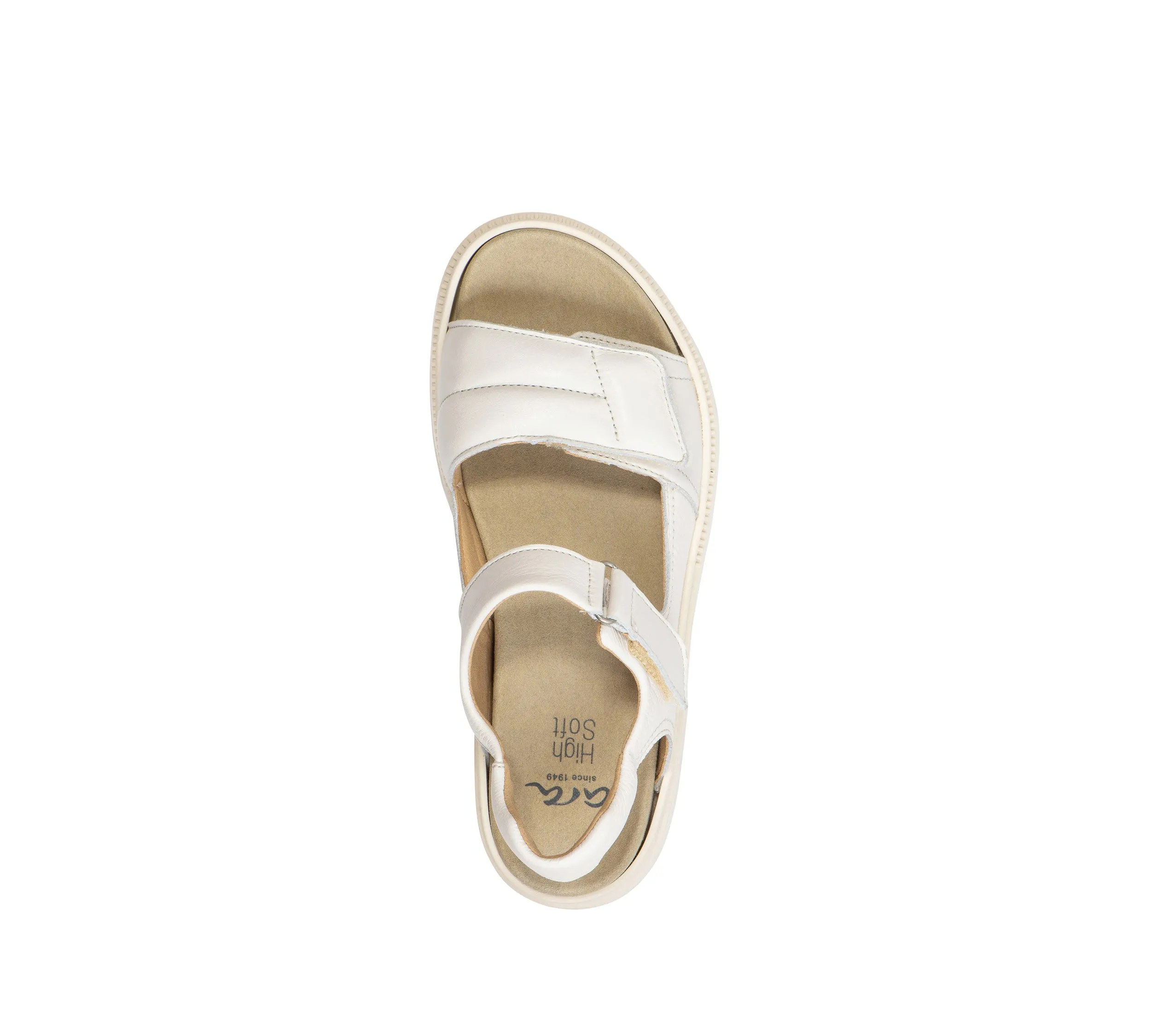 Danya Women's Adjustable Chunky Sole Sandal - Cream 09