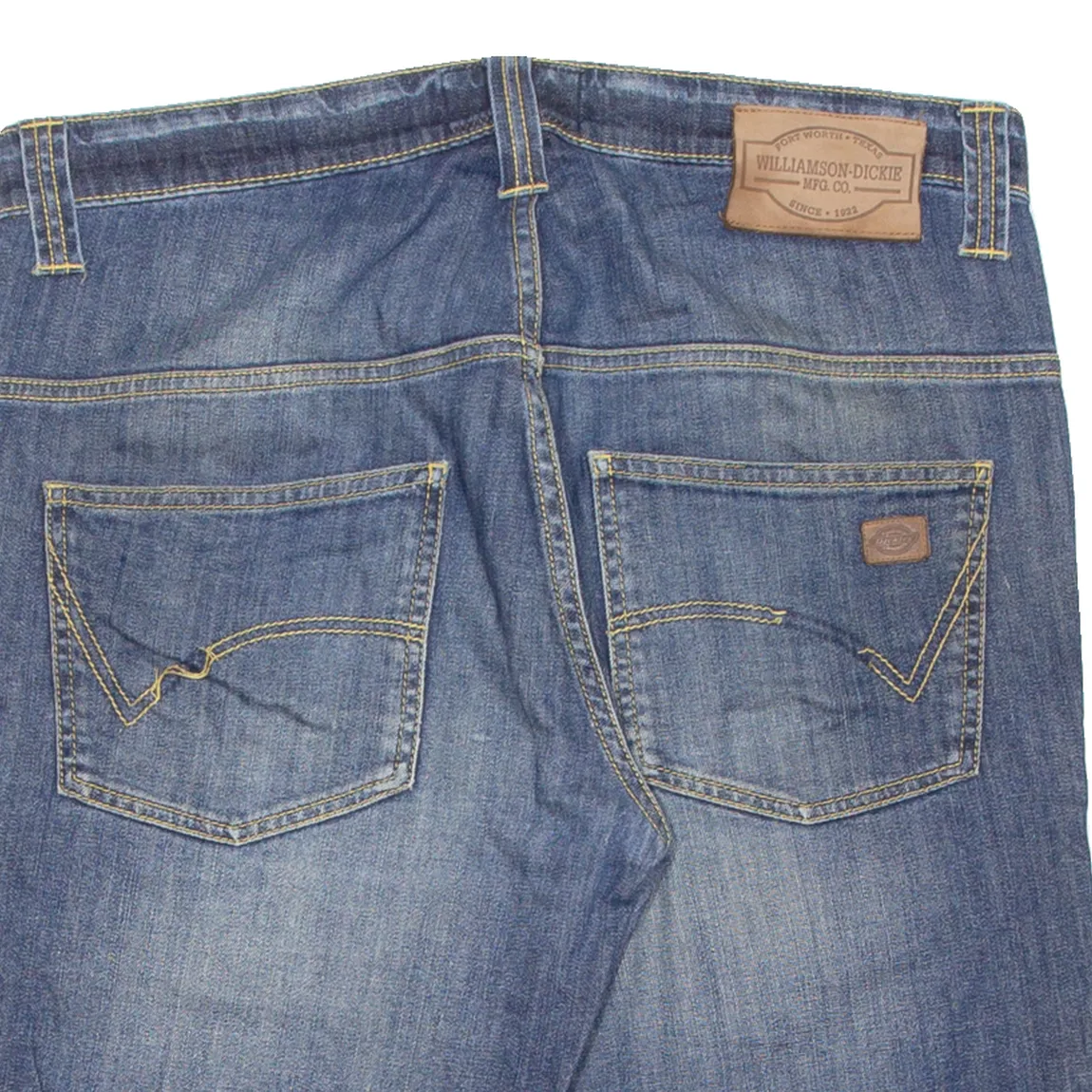 DICKIES Mens Denim Shorts Blue M W32