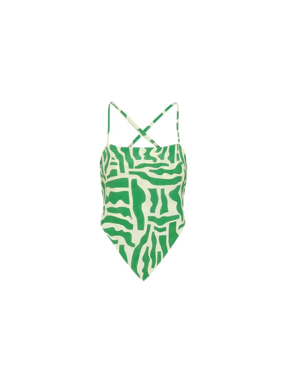 Faithfull the Brand Tereva Top in Tulli Green