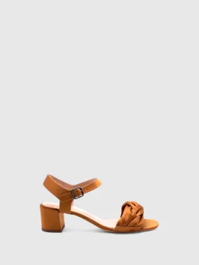 Heel Sandals E05L2 Camel