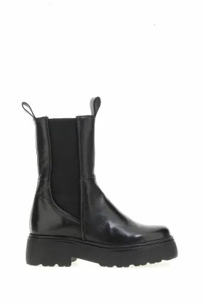 Leather High Chelsea Boots