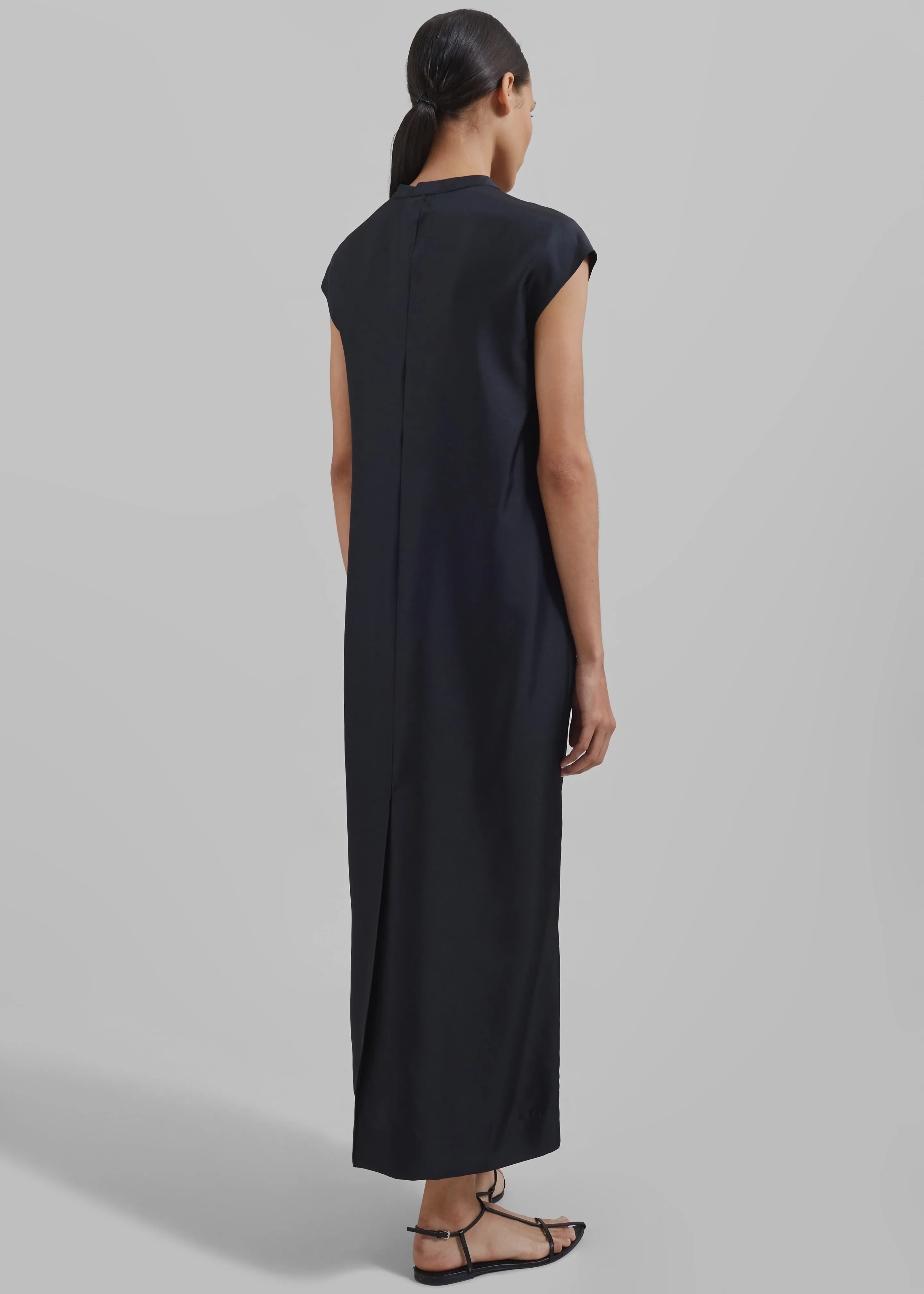 Loulou Studio Demeter Long Sleeveless Dress - Black