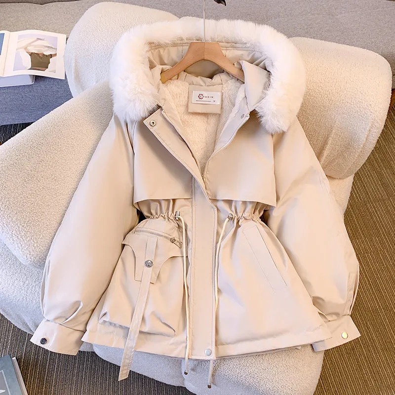 Manteau d'Hiver Chaud Luxueux légant Femme
