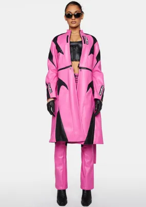 Pink Transformer Moto Coat-