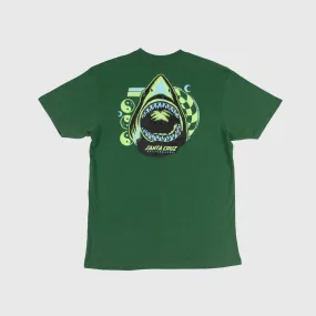 Santa Cruz SS Shark Trip Tee - Cedar