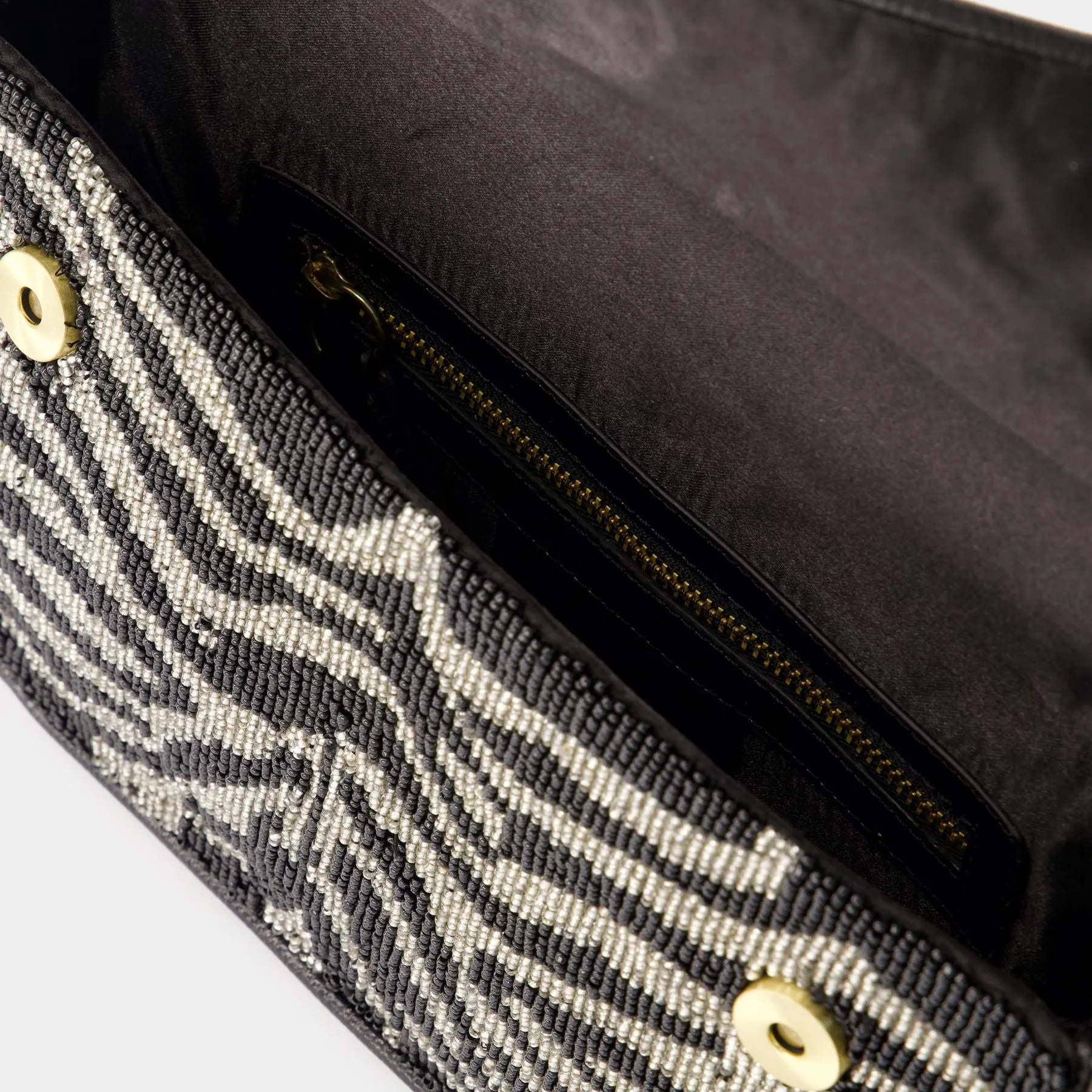 Staud  Tommy Beaded Shoulder Bag - Staud - Synthetic Leather - Black