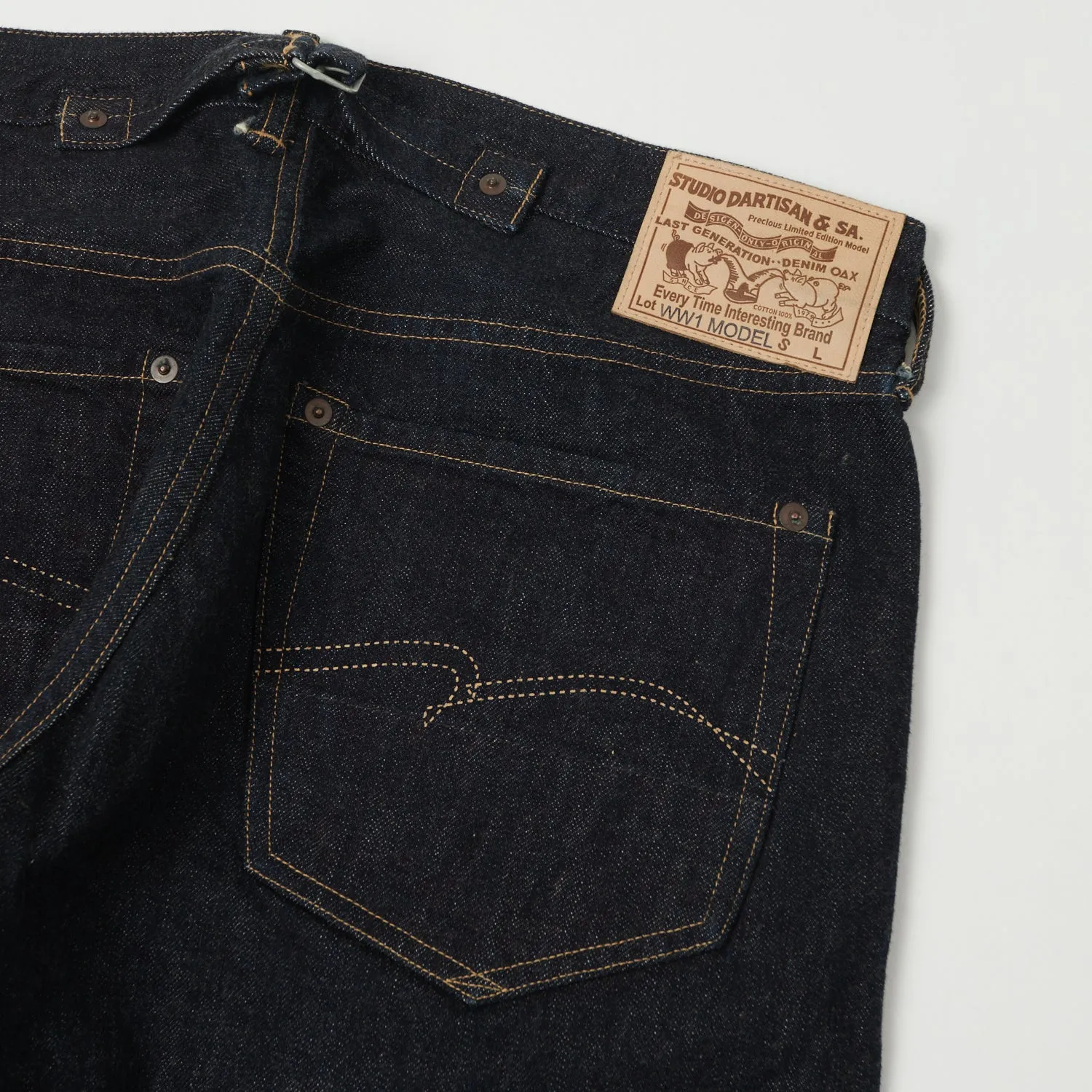 Studio D'artisan D1672 WW1 Model Straight Jeans - One Wash