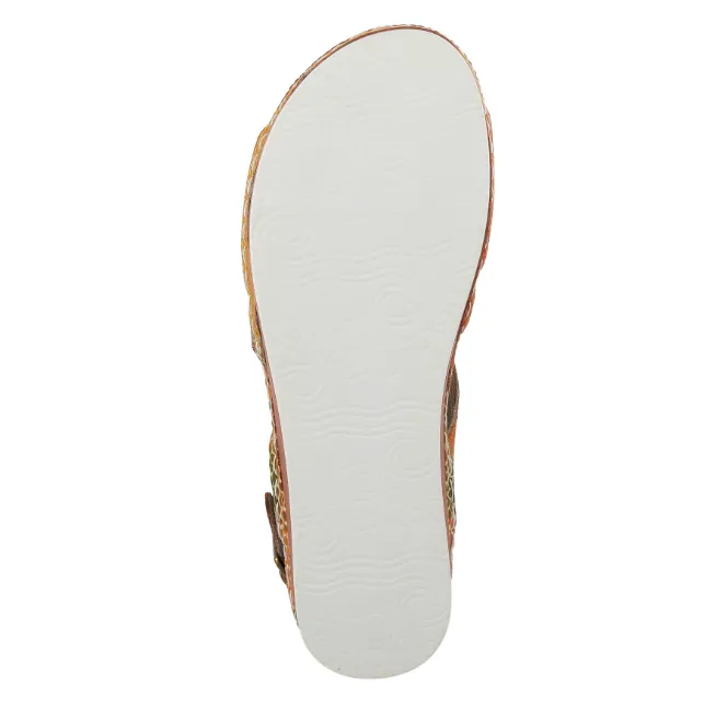  Sumacah Strappy Walking Sandal in Camel Multi CLOSEOUTS  