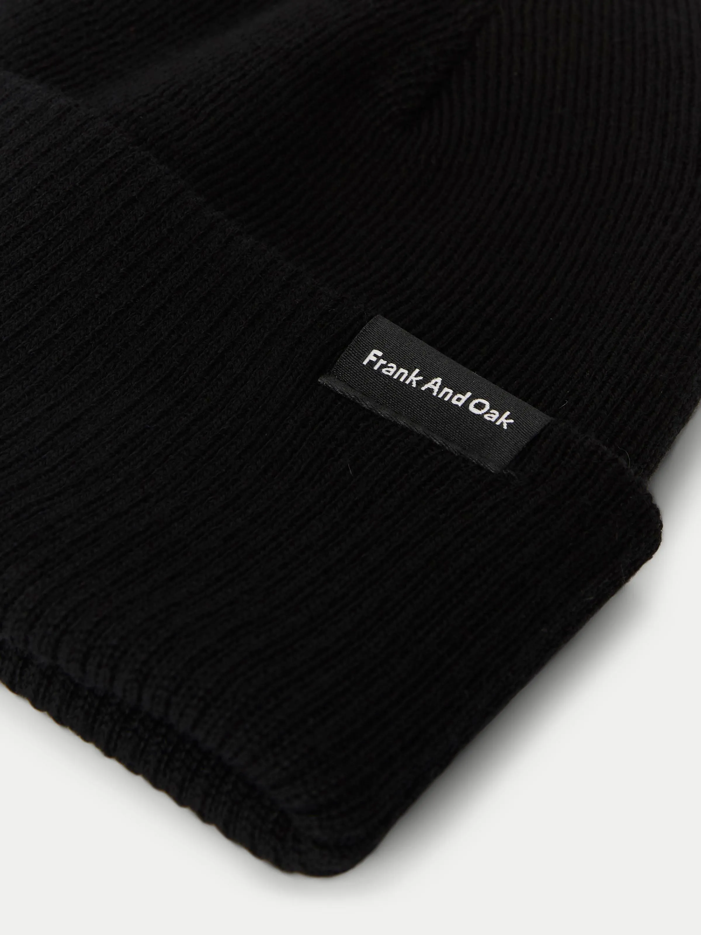 The Merino Wool Beanie in Black