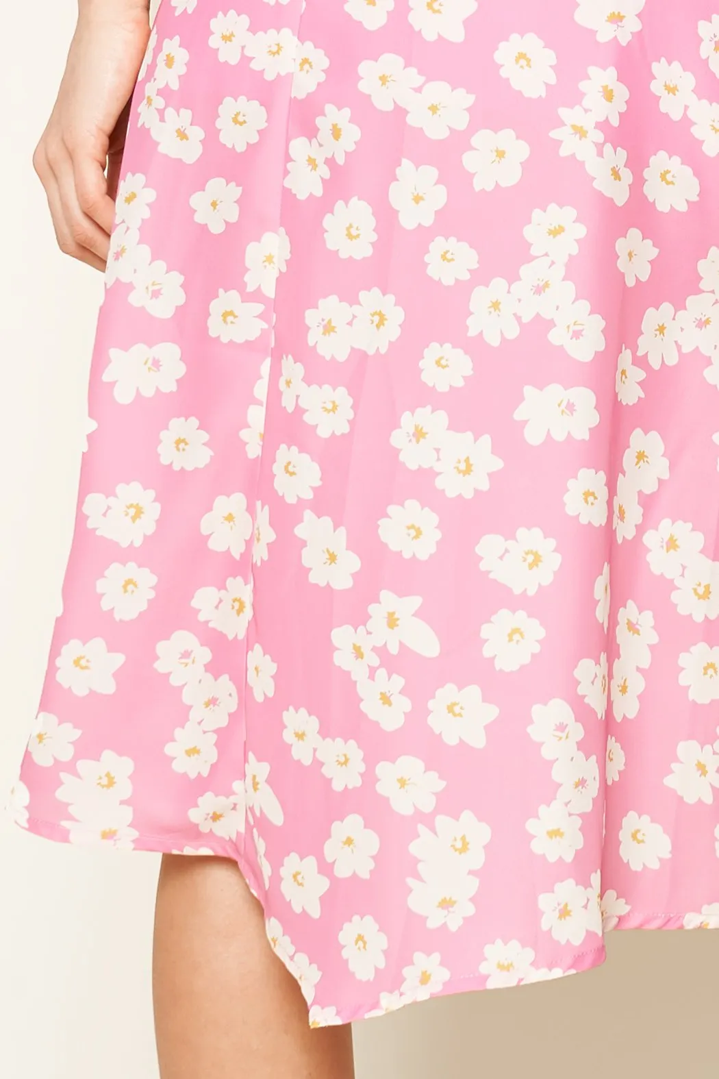 Yasmina Floral Print Cowl Neck Slip Dress